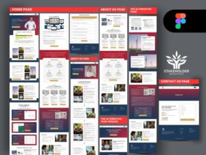 Financial investment website ui design in figma