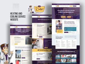 Heating and cooling service website