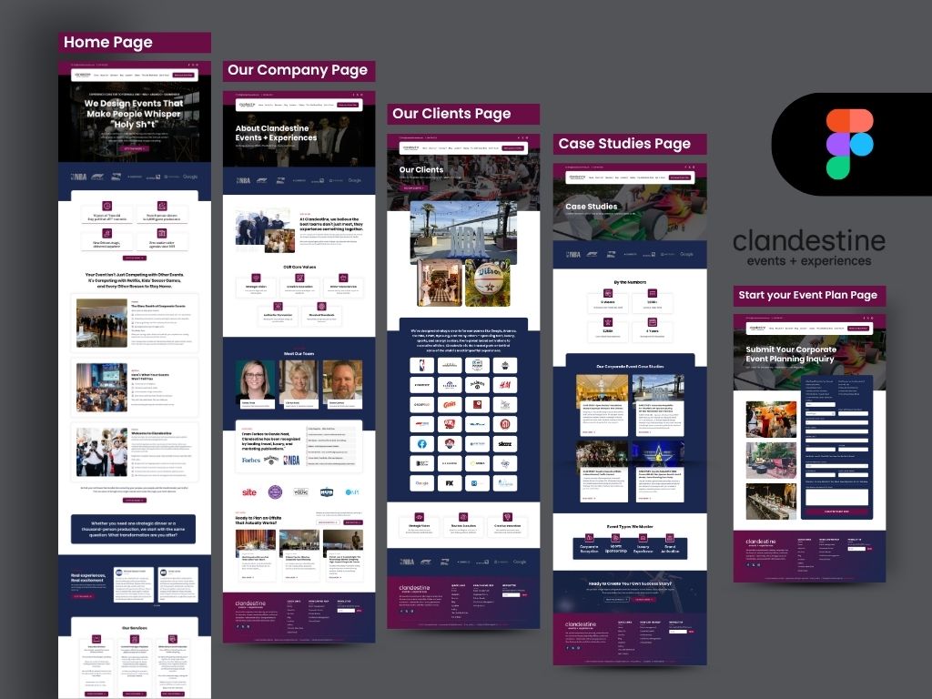 Clandestine Events Website