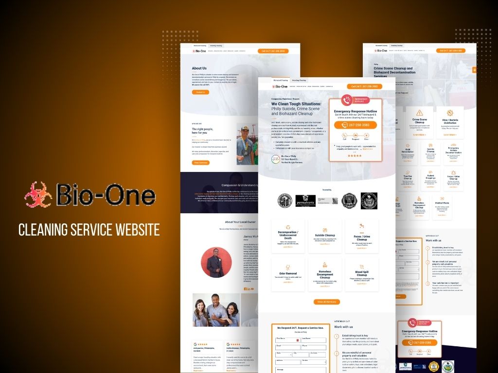 Cleaning Service website