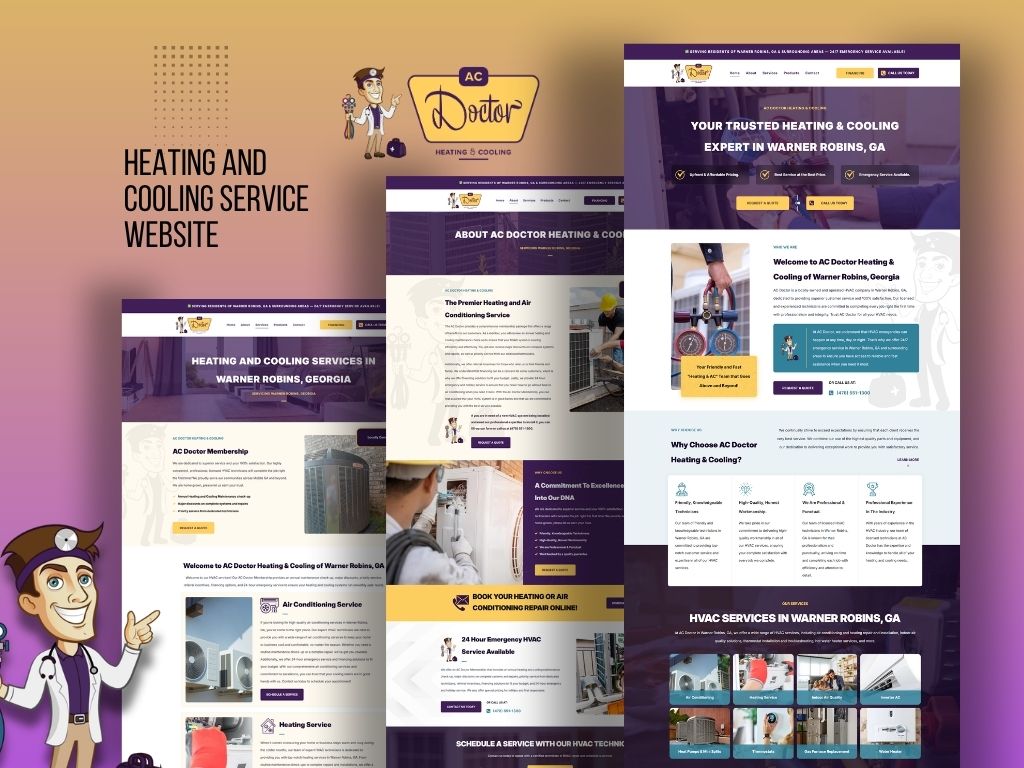 Heating and Cooling Service website