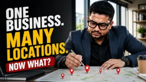 Image Alt Text: Business team managing local SEO across multiple locations