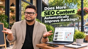 Focused local service website structure with core service pages and relevant supporting SEO content