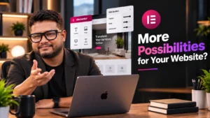 Web professional planning an Elementor Pro service business website