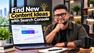 Digital strategist using Search Console data to improve business content