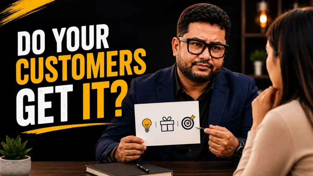 Customers evaluating whether they understand a business value proposition